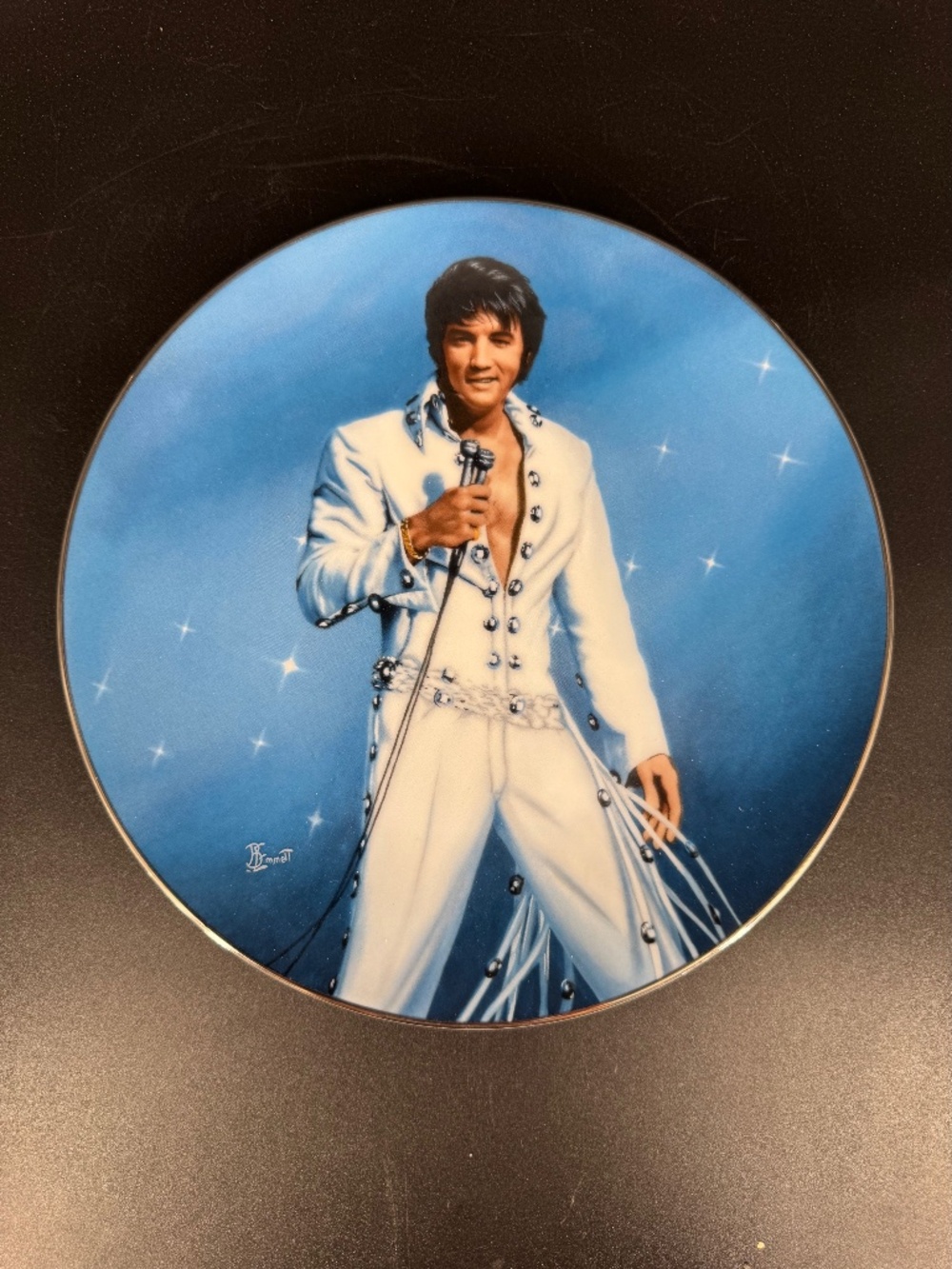 ELVIS Presley "King of Las Vegas" 1991 Delphi Collector's Plate